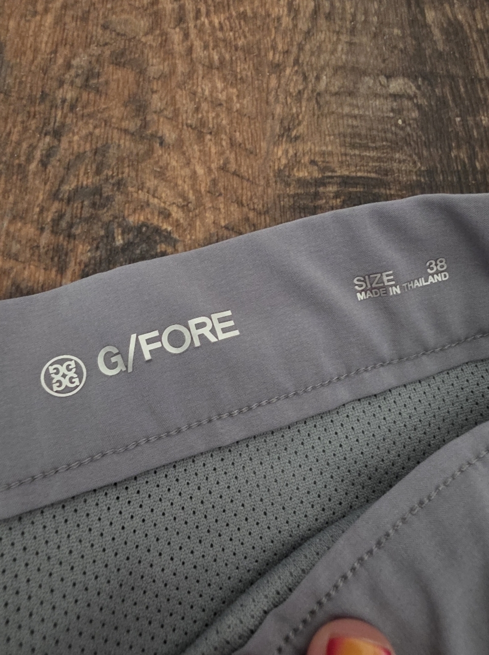 G/FORE Men’s Golf Shorts Gray Performance Stretch Flat Front Size 38 - Picture 3 of 5